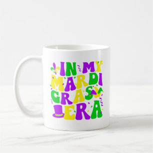 In My Mardi Gras Era Funny Festival Retro Carnival Coffee Mug