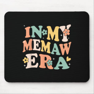 In My Memaw Era Funny Sarcastic Groovy Retro Mothe Mouse Mat
