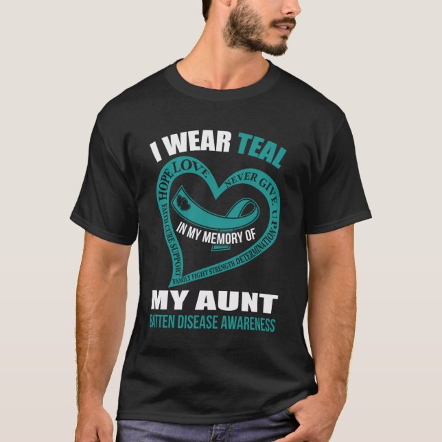 In my memory of my aunt BATTEN DISEASE AWARENESS T-Shirt (Front)