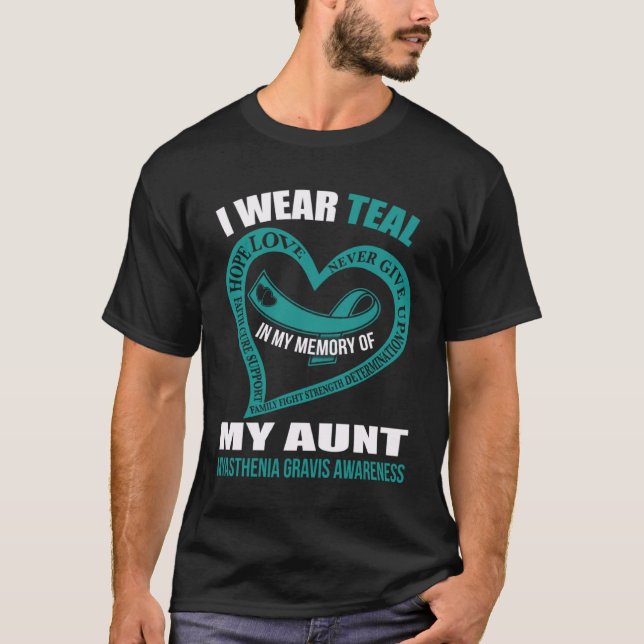 In my memory of my aunt MYASTHENIA GRAVIS AWARENES T-Shirt (Front)
