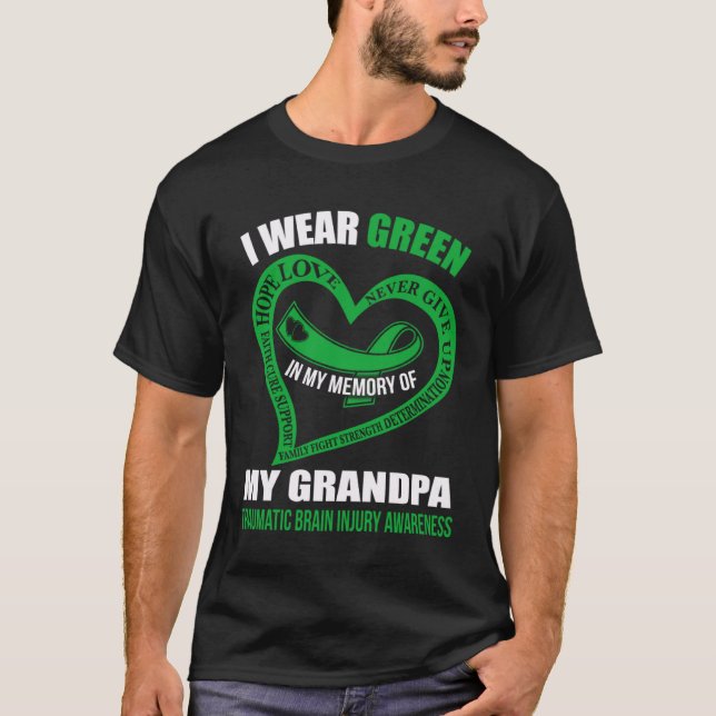In my memory of my grandpa TBI AWARENESS T-Shirt (Front)