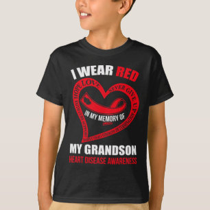 In My Memory Of My Grandson Heart Disease Awarenes T-Shirt
