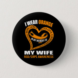 In My Memory Of My Wife Rsdcrps Awareness 6 Cm Round Badge
