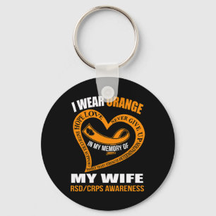 In My Memory Of My Wife Rsdcrps Awareness  Key Ring