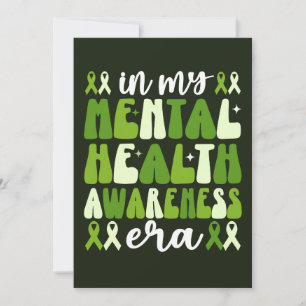 In My Mental Health Awareness Era Groovy Invitation