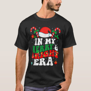 In My Merry and Bright Era Cute Groovy Retro Xmas T-Shirt