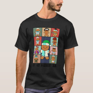 In My Merry Era Retro Gingerbread Music Lover Chri T-Shirt