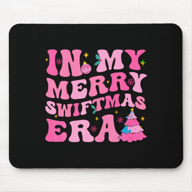 In My Merry Swiftmas Era Christmas Tree Snowflake  Mouse Mat (Front)