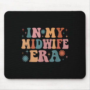 In My Midwife Era Funny Women Christmas  Mouse Mat