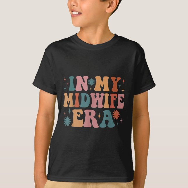 In My Midwife Era Funny Women Christmas  T-Shirt (Front)