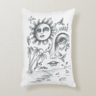 In My Mind's Eye Pen and Ink Decorative Cushion