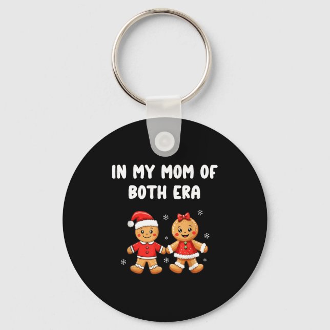 In My Mom Of Both Era Gingerbread Mother Christmas Key Ring (Front)