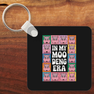 In My Moo Deng Era Moo Deng Hippo Lover Key Ring
