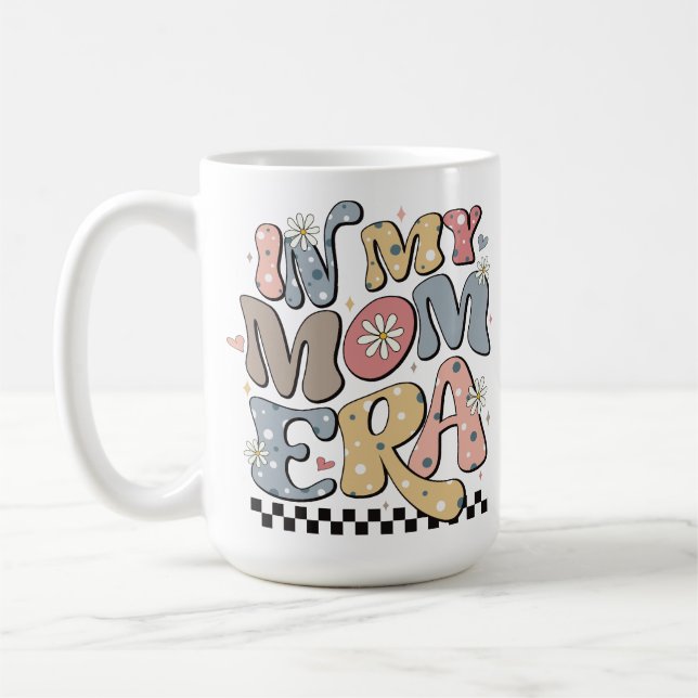 In My Mum Era Lover Groovy Mum For Mother's Day Coffee Mug (Left)