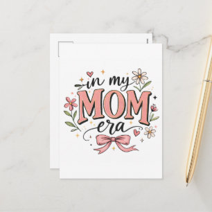 In My Mum Era Trendy Mother’s Day T-Shirt Holiday Postcard