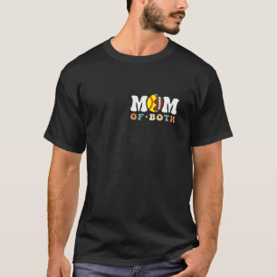 In My Mum of Both Era Football Softball 2 Sides Fr T-Shirt