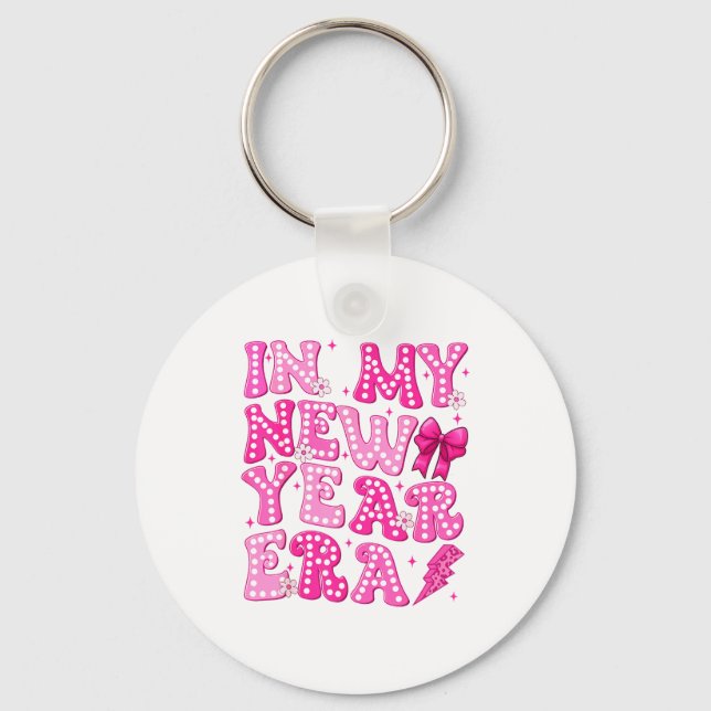 In My New Year Era Nk Leopard Coquette New Year Wo Key Ring (Front)