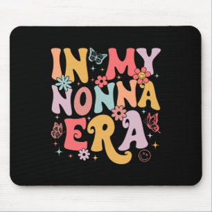 In My Nonna Era Groovy Retro Mothers Day Butterfly Mouse Mat