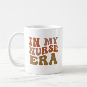 In My Nurse Era Retro Wavy Typography Coffee Mug