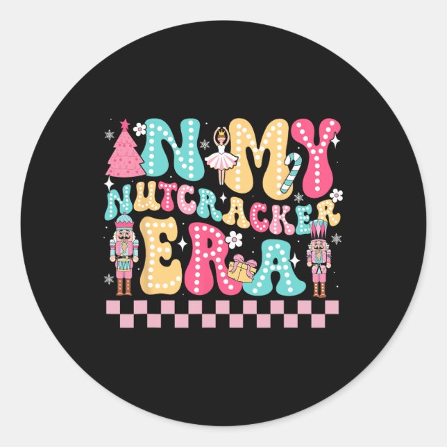 In My Nutcracker Era Nutcracker Squad Christmas Gi Classic Round Sticker (Front)