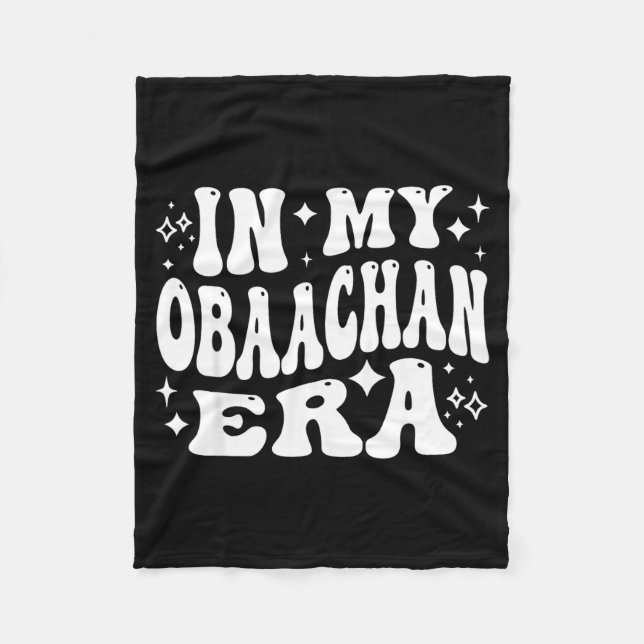 In My Obaachan Era, Japanese Grandma Japan Grandmo Fleece Blanket (Front)