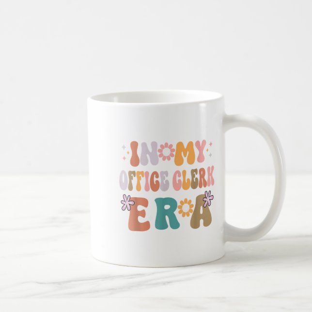 In My Office Clerk Era Funny Women Christmas  Coffee Mug (Right)