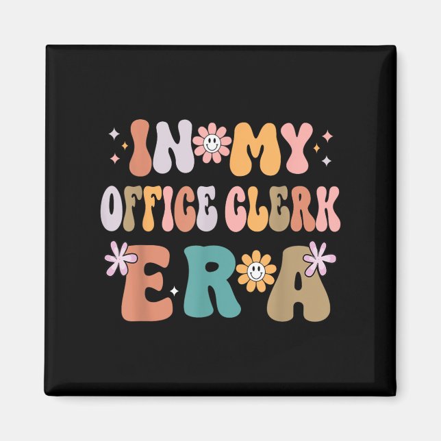 In My Office Clerk Era Funny Women Christmas  Magnet (Front)