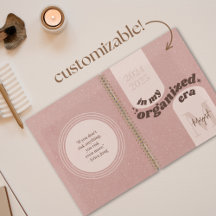 In My Organised Era Custom Funny Planner Boho Pink