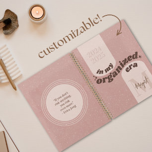 In My Organised Era Custom Funny Planner Boho Pink