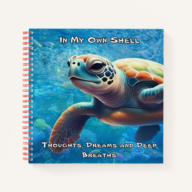 In My Own Shell Sea Turtle Mindfulness Journal (Front)