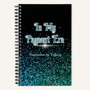 In My Pageant Era Custom Journal Green Glitter