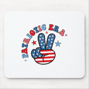 In My Patriotic Era 4th Of July America Red White Mouse Mat