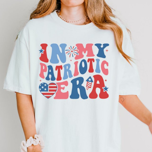 In My Patriotic Era Cute Retro 4th of July T-Shirt (Creator Uploaded)