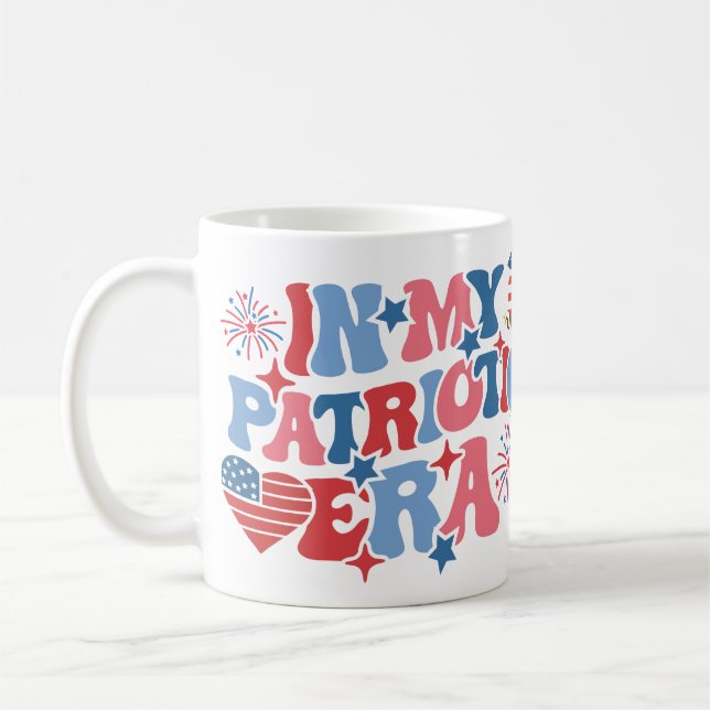In my Patriotic Era USA American 4th Of July Retro Coffee Mug (Left)