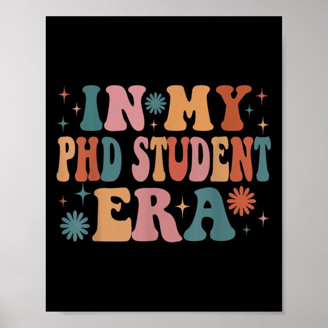 In My Phd Student Era Funny Women Christmas  Poster (Front)