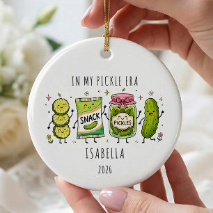 In My Pickle Era Personalised Ceramic Tree Decoration