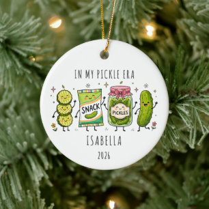In My Pickle Era Personalized Ceramic Tree Decoration