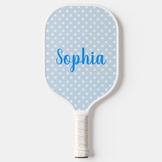 In My Pickleball Era Custom Name Blue Design Paddle (Front)