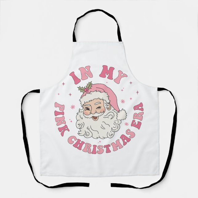 In My Pink Christmas Era Apron (Front)