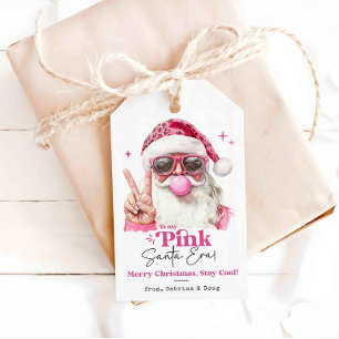 In My Pink Santa Era Trendy Pink Christmas  Gift Tags