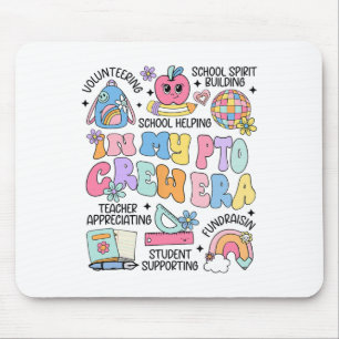In My Pto Crew Era Retro Teacher Ociation Back To Mouse Mat