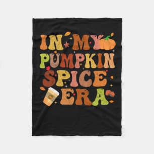 In My Pumpkin Spice Era Funny Retro Fall Vibes Tha Fleece Blanket