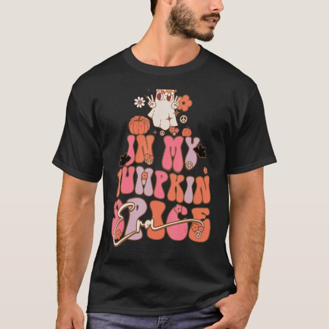 In My Pumpkin Spice Era Halloween Cute Boo Men Wom T-Shirt (Front)