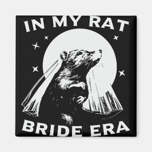 In My Rat Bride Era Distressed Retro Vintage Feral Magnet