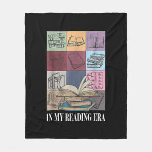 In My Reading Era Bookish Book Lover Fleece Blanket
