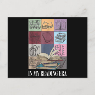 In My Reading Era Bookish Book Lover Postcard