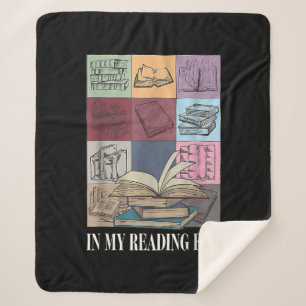 In My Reading Era Bookish Book Lover Sherpa Blanket