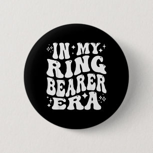 In My Ring Bearer Era Funny Ring Security Wedding 6 Cm Round Badge