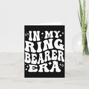 in My Ring Bearer Era Funny Ring Security Wedding Card