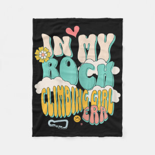 In My Rock Climbing Girl Era - Mountain Climber Bo Fleece Blanket
